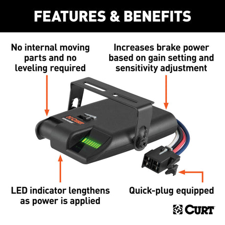 Curt Manufacturing Venturer Time-Delay Trailer Brake Controller