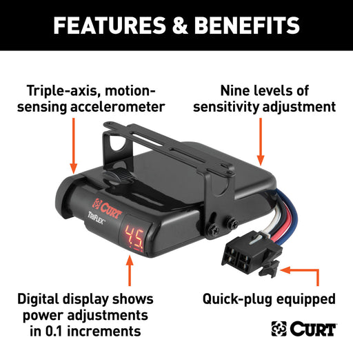 Curt Manufacturing Triflex Proportional Trailer Brake Controller