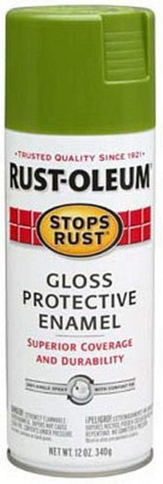 RUST-OLEUM 12 OZ Stops Rust Protective Enamel Spray Paint - Gloss Fern FERN