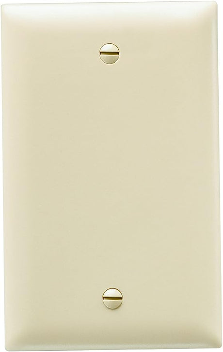 Pass & Seymour 1Gang Blank Wall Plate, Ivory 1G