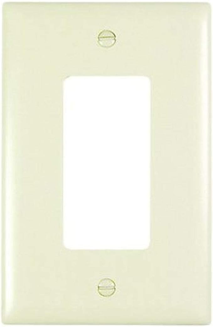 Pass & Seymour 1 Gang Wall Plate with Decorator Opening, Light Almond ALMOND