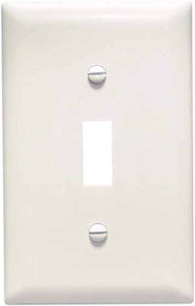 Pass & Seymour 1 Gang Toggle Opening Wall Plate, Light Almond 1G