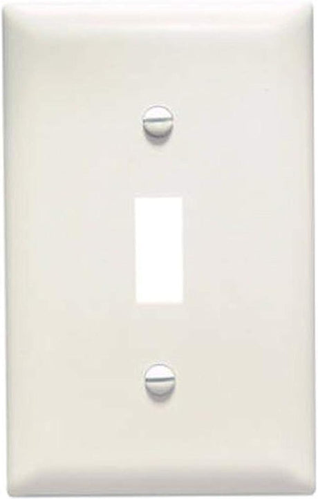 Pass & Seymour 1 Gang Toggle Opening Wall Plate, Light Almond 1G