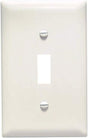 Pass & Seymour 1 Gang Toggle Opening Wall Plate, Light Almond 1G