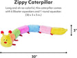 Zippy Paws Caterpillar Deluxe with 7 Squeakers RAINBOW