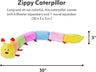 Zippy Paws Caterpillar Deluxe with 7 Squeakers RAINBOW