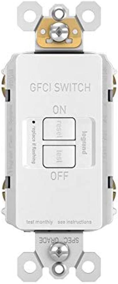 Pass & Seymour Spec-Grade Dead Front 20A Self Test GFCI Receptacle WHITE