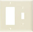 Pass & Seymour 2 Gang Nylon Wall Plate, Light Almond 2G