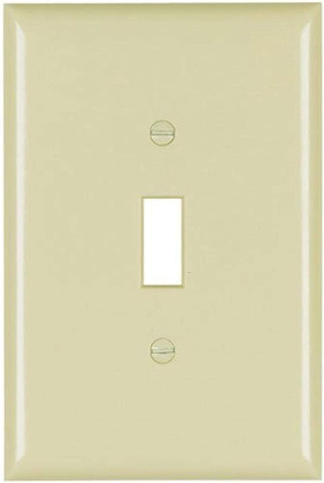 Pass & Seymour Plastic Wall Plate, Jumbo 1 Gang, Ivory 1G