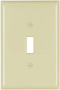 Pass & Seymour Plastic Wall Plate, Jumbo 1 Gang, Ivory 1G