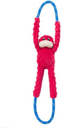 Zippy Paws RopeTugz Monkey Dog Toy, Red RED