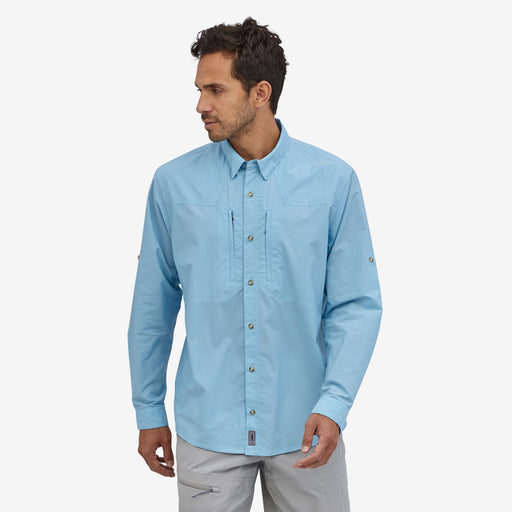 Patagonia Men's Long Sleeve Sun Stretch Shirt Chambray/lago blue