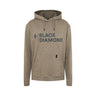 Black Diamond Men's Stacked Logo Hoody Walnut Heather