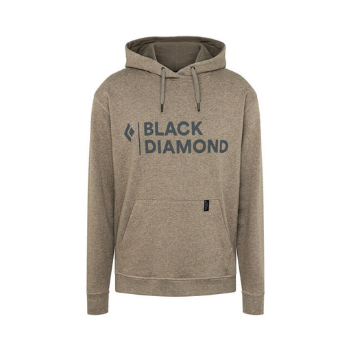 Black Diamond Men's Stacked Logo Hoody Walnut Heather