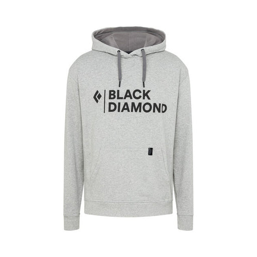 Black Diamond Men's Stacked Logo Hoody Nickel Heather