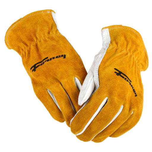 Forney Split Back Cowhide Leather Driver Work Gloves (Men's XL)