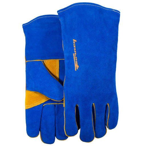 Forney Blue Leather Welding Gloves (Men's L) BUE / L