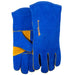 Forney Blue Leather Welding Gloves (Men's L) BUE / L
