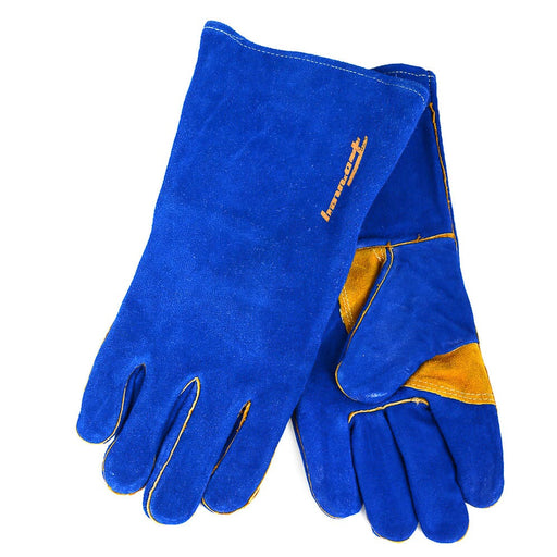 Forney Blue Leather Welding Gloves (Men's XL) BLUE