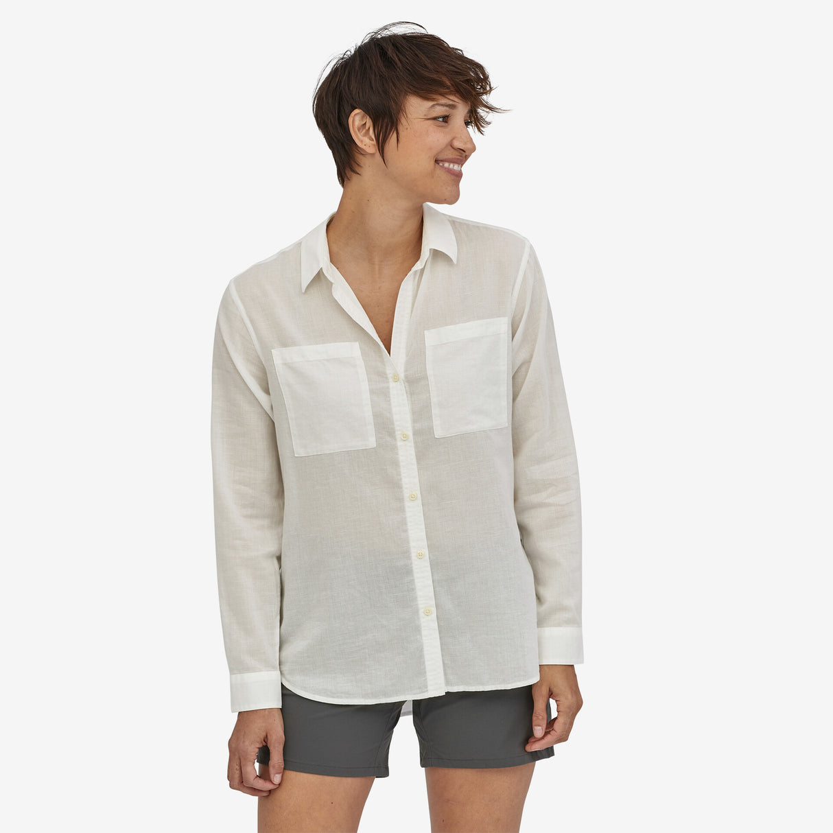 Patagonia Women's Lightweight A/c Buttondown White