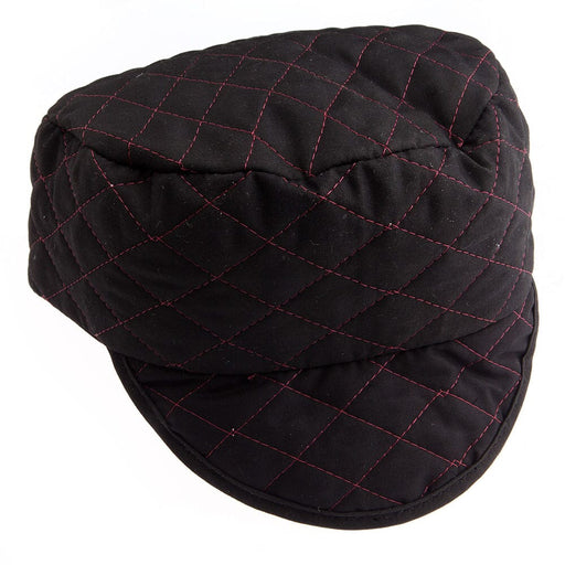 Forney Quilted Black Skull Cap, Size 7-1/2