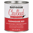 RUST-OLEUM 30 OZ Chalked Paint Ultra Matte - Farmhouse Red FARMHOUSE_RED