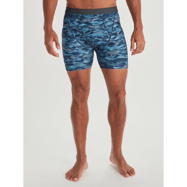 ExOfficio Men's Give-N-Go 2.0 Boxer Brief teel Blue Mountain / S