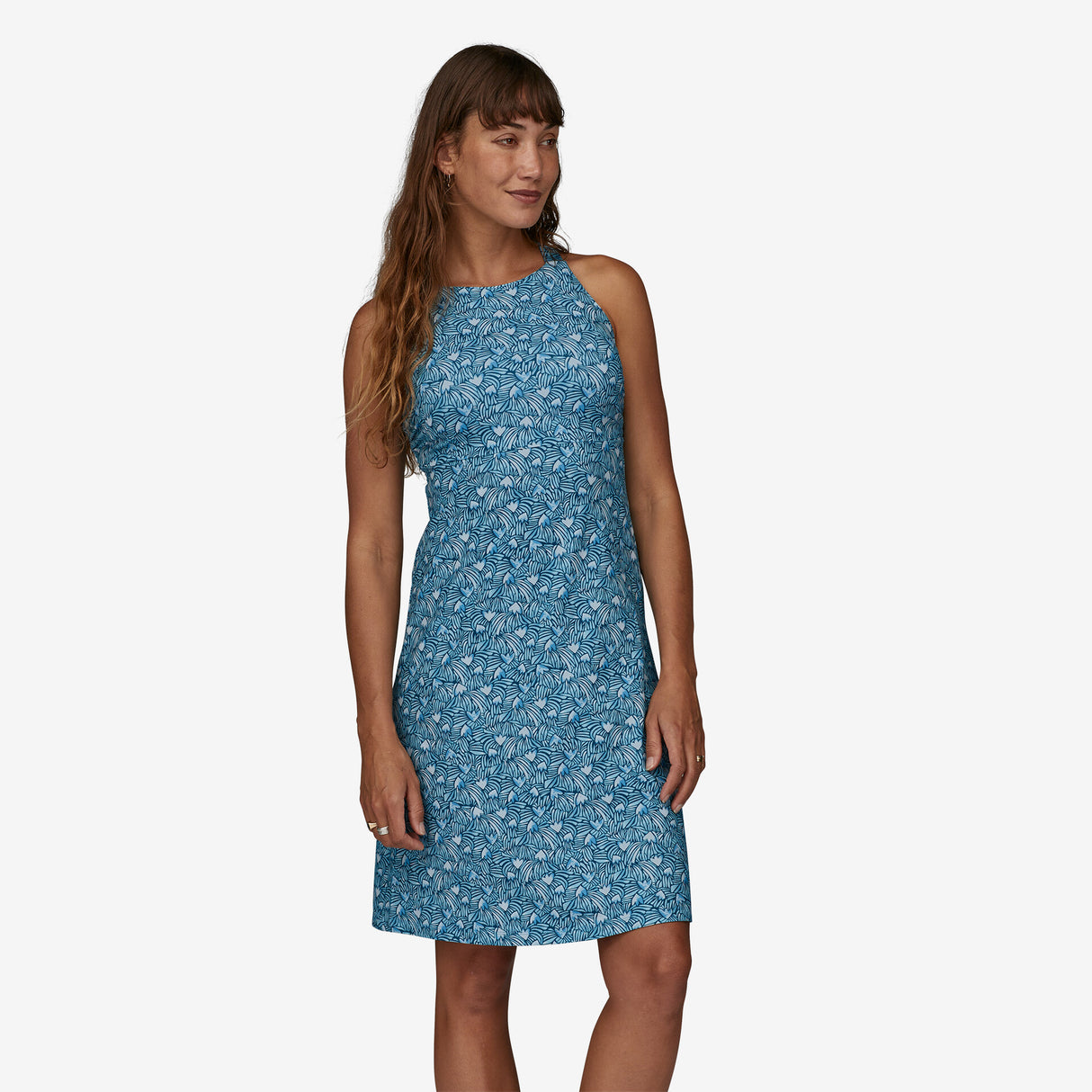 Patagonia Women's Magnolia Spring Dress Blockparty/lagoblue