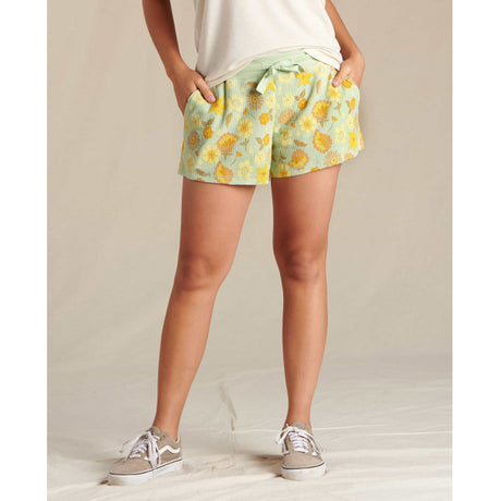 Toad & Co Women's Foothill Waffle Short Elderflower 60S Print