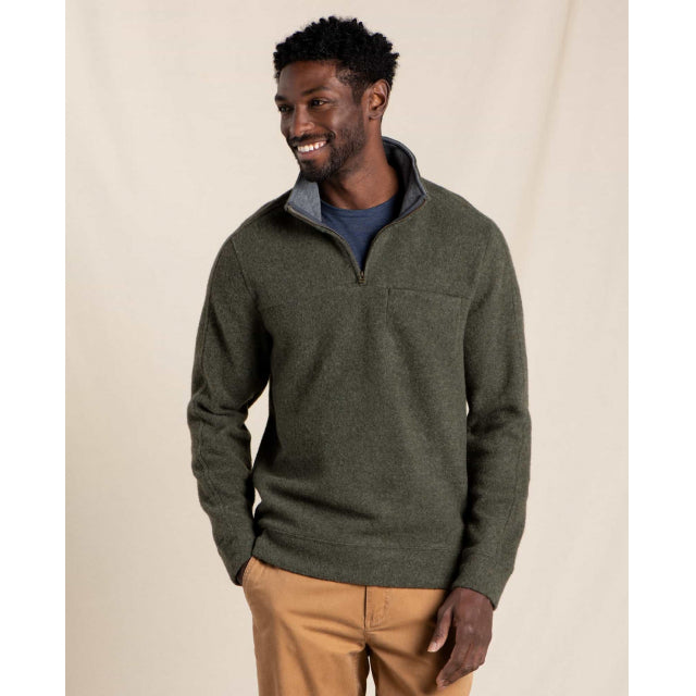 Toad & Co Men's Kennicott 1/4 Zip Sweater Beetle