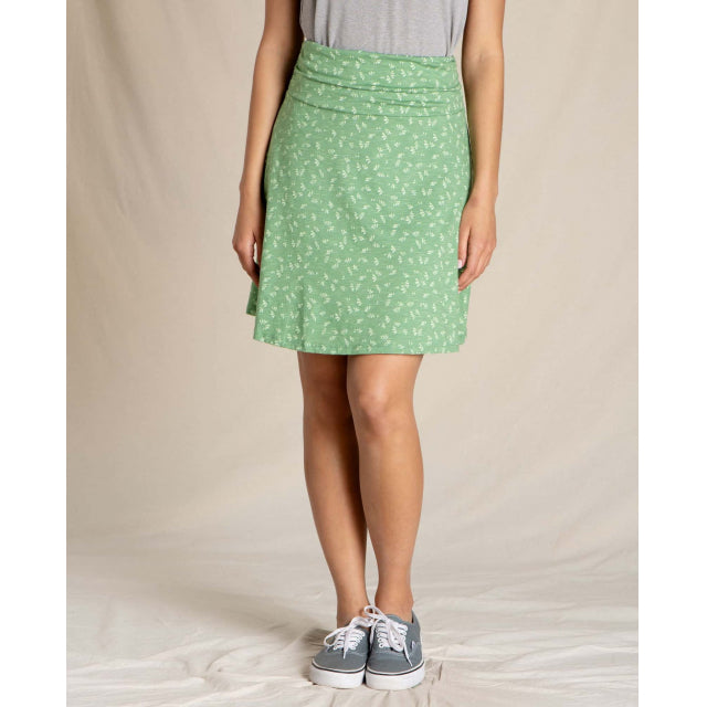 Toad & Co Women's Chaka Skirt Evergreen Butterfly Print
