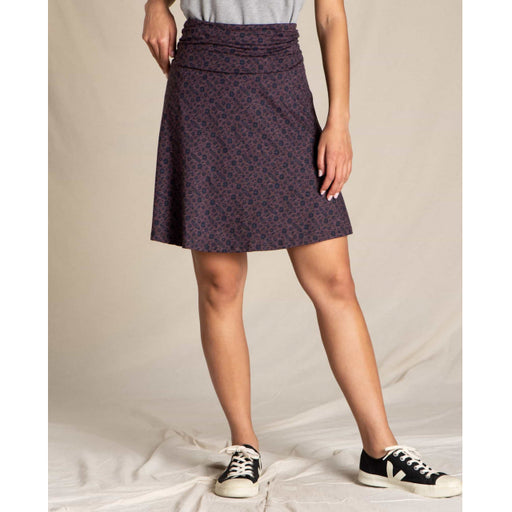 Toad & Co Women's Chaka Skirt Raisin Geo Print