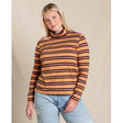 Toad & Co Women's Maisey LS T-Neck Ruska ulti Stripe / M