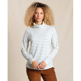 Toad & Co Women's Maisey LS T-Neck Egret Stripe