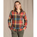Toad & Co Women's Re-form Flannel Ls Shirt Winterberry Ombre