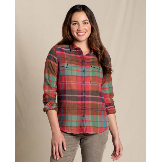 Toad & Co Women's Re-form Flannel Ls Shirt Canoe