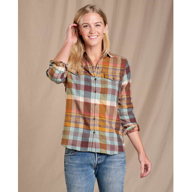 Toad & Co Women's Re-form Flannel Ls Shirt Breakwater