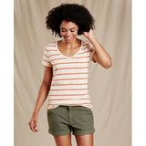 Toad & Co Women's Marley II SS Tee Desert Wide Stripe