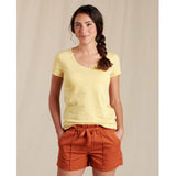 Toad & Co Women's Marley II SS Tee Lemon Stripe