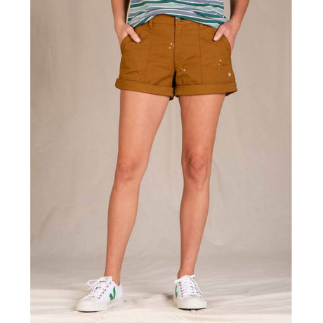 Toad & Co Women's Earthworks Camp Short Husk Embroidery