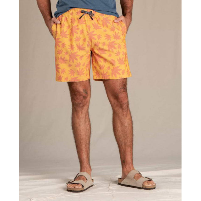 Toad & Co Men's Boundless Pull-On Short Gooseberry Weed Print