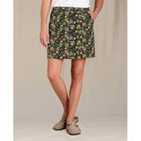 Toad & Co Women's Sunkissed Weekend Skort Black Botanic Print