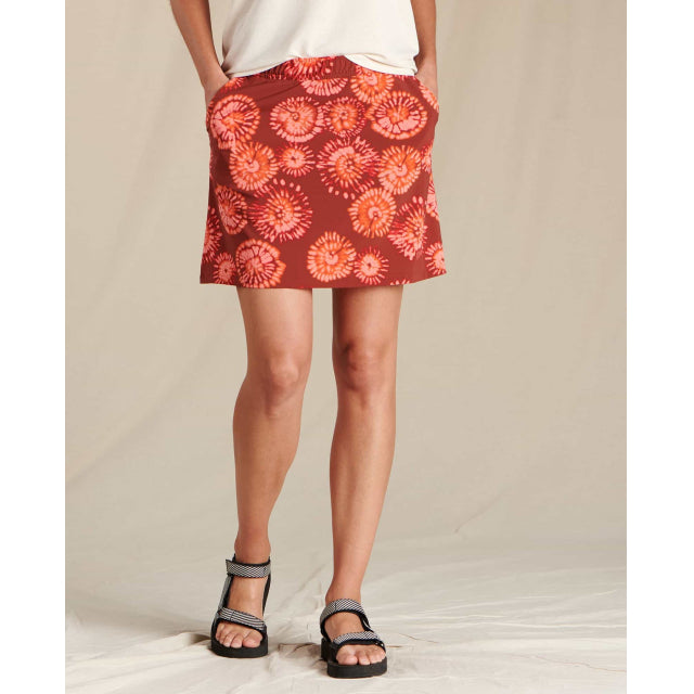 Toad & Co Women's Sunkissed Weekend Skort Grenadine Tie Dye Print