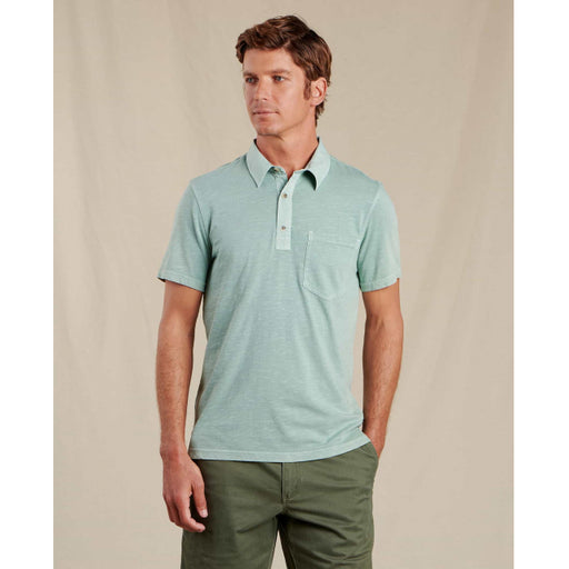 Toad & Co Men's Primo SS Polo Pale Slate
