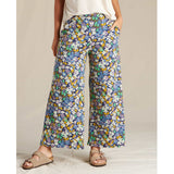 Toad&co Women's Chaka Wide Leg Pant True Navy Garden Print