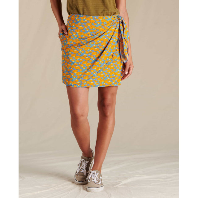 Toad & Co Women's Sunkissed Wrap Skirt High Dive Poppy Print