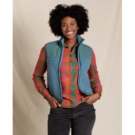 Toad & Co Women's Sespe Sherpa Vest Glacier