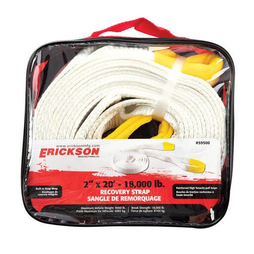 Erickson 2″ x 20′  18,000 lb Recovery Strap / 2INX20FT