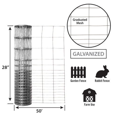 Garden Zone Garden Craft Rabbit Guard, 28in x 50ft