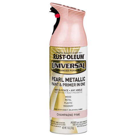 RUST-OLEUM 11 OZ Universal Metallic Spray Paint - Champagne Pink CHAMPAGNE_PINK /  / PEARL_METALLIC